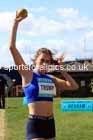 Heptathlon shot putt, 2025 EAP International Combined Events, Hexham, Northumberland.  Photo: David T. Hewitson/Sports for All Pics